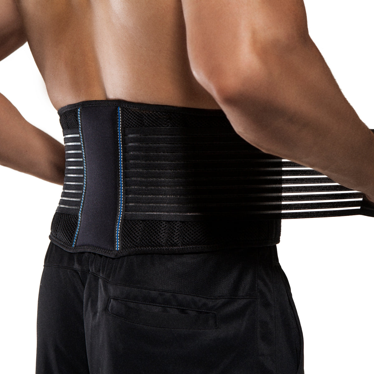 Sports Adjustable Back Brace Breathable Lumbar Support Belt for