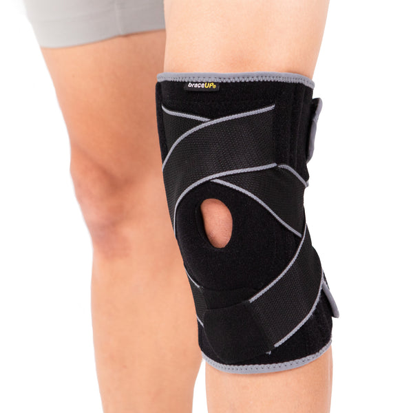 BraceUP Knee Brace with Side Stabilizers & Patella Gel Pads