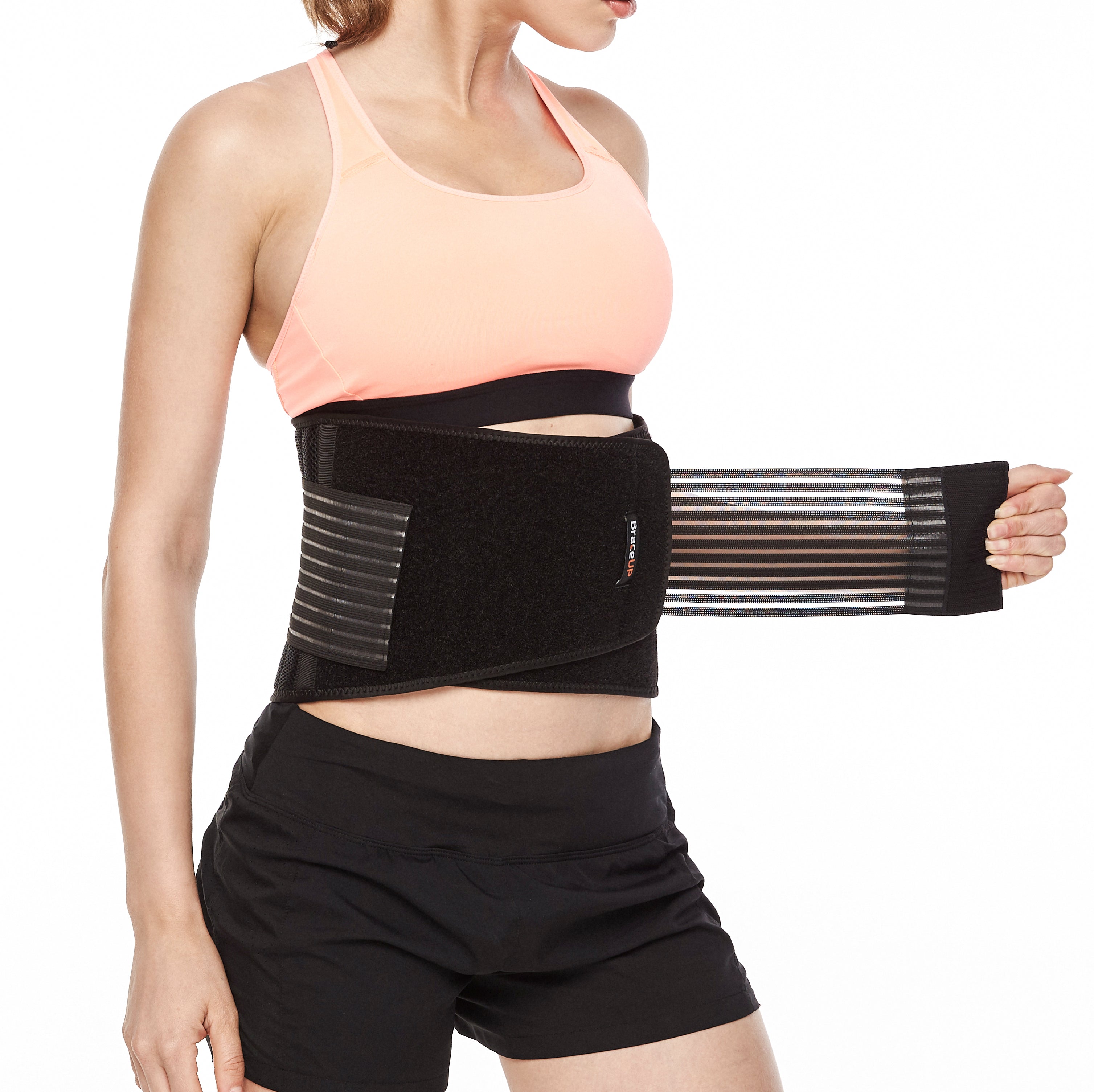 Back Brace by BraceUP for Men and Women - Breathable Waist Lumbar Lower  Back Support Belt for Sciatica, Herniated Disc, Scoliosis Back Pain Relief,  Heavy lifting, with Dual Adjustable Straps (L/XL) Large/X-Large (