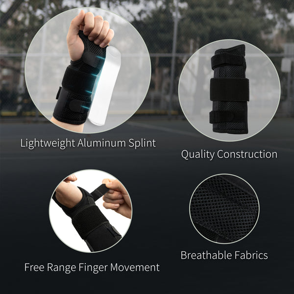 Night Sleep Wrist Support Brace by BraceUP for Men and Women - Lightweight  Splint with Cushioned Pads for Pregnancy Carpal Tunnel, Hand Support, and